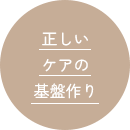 正しいケアの基盤作り